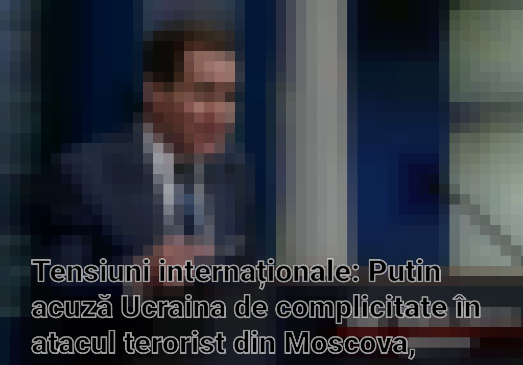 Tensiuni internaționale: Putin acuză Ucraina de complicitate în atacul terorist din Moscova, Occidentul respinge acuzațiile