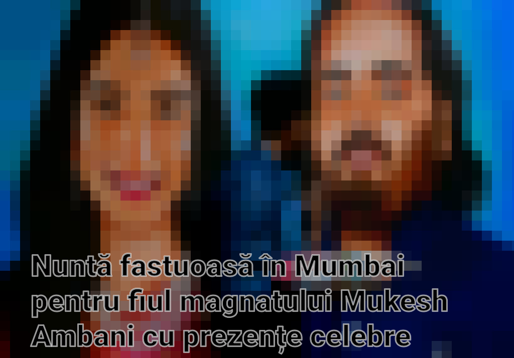 Nuntă fastuoasă în Mumbai pentru fiul magnatului Mukesh Ambani cu prezențe celebre internaționale