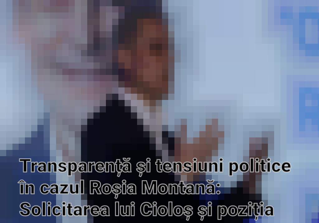 Transparență și tensiuni politice în cazul Roșia Montană: Solicitarea lui Cioloș și poziția Guvernului