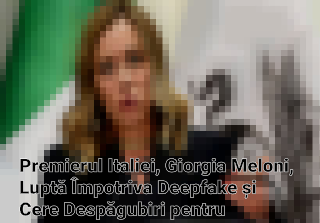 Premierul Italiei, Giorgia Meloni, Luptă Împotriva Deepfake și Cere Despăgubiri pentru Utilizarea Imaginii Sale Imagini
