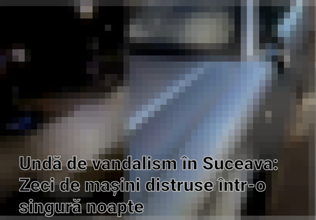 Undă de vandalism în Suceava: Zeci de mașini distruse într-o singură noapte Imagini