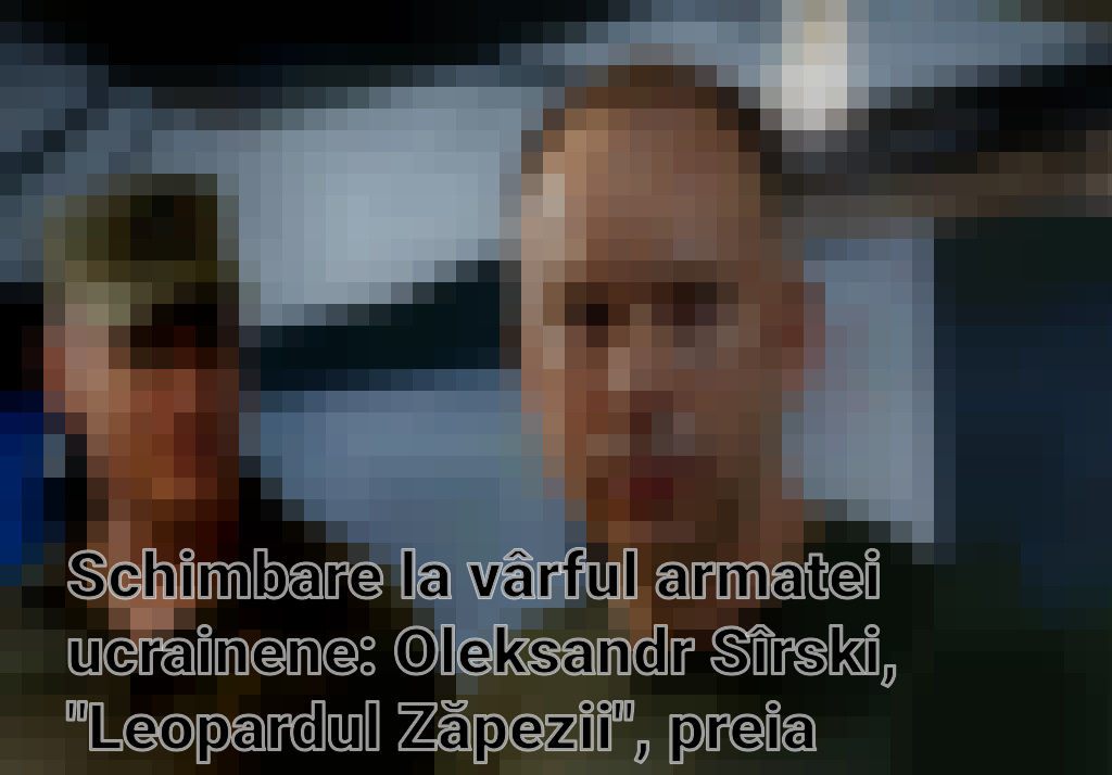 Schimbare la vârful armatei ucrainene: Oleksandr Sîrski, "Leopardul Zăpezii", preia comanda Imagini