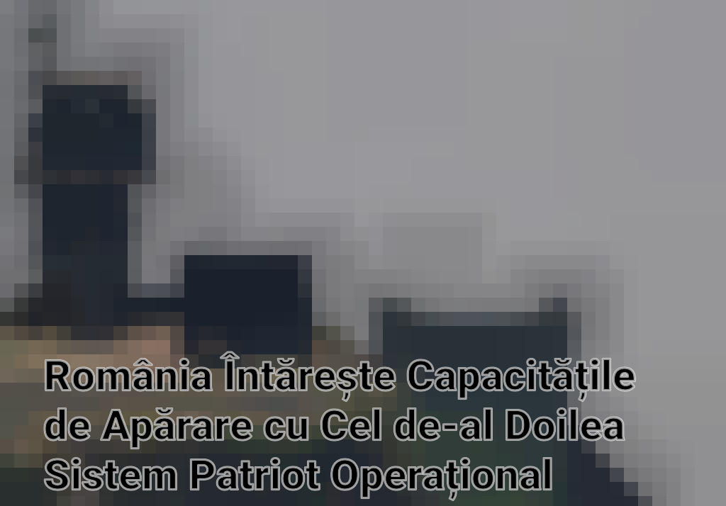 România Întărește Capacitățile de Apărare cu Cel de-al Doilea Sistem Patriot Operațional Imagini