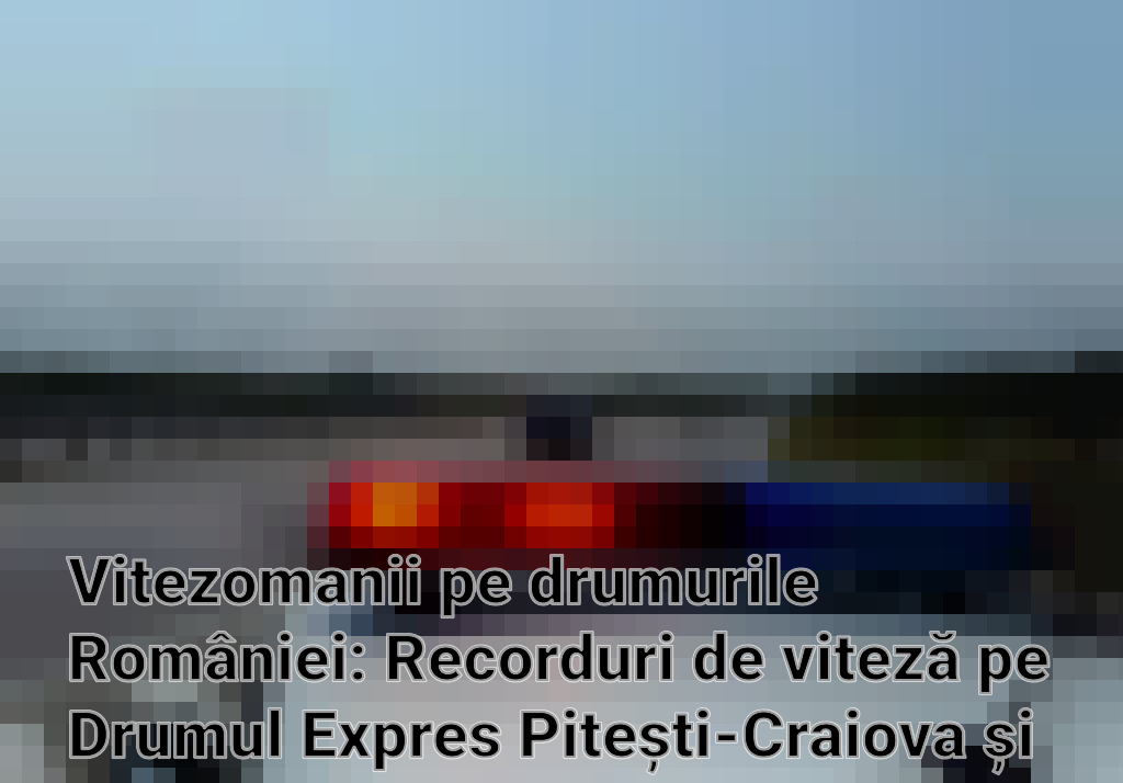 Vitezomanii pe drumurile României: Recorduri de viteză pe Drumul Expres Pitești-Craiova și Autostrada A3 Imagini