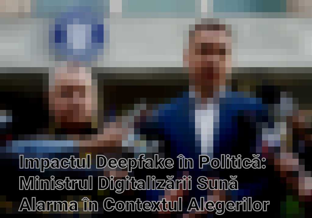 Impactul Deepfake în Politică: Ministrul Digitalizării Sună Alarma în Contextul Alegerilor