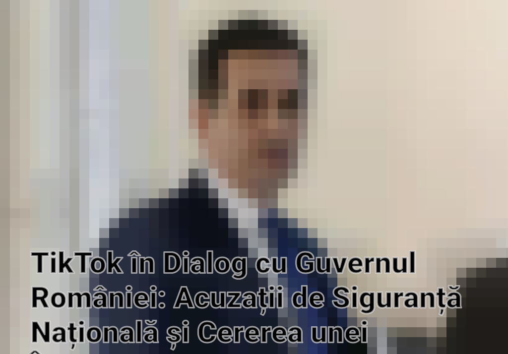 TikTok în Dialog cu Guvernul României: Acuzații de Siguranță Națională și Cererea unei Întâlniri Oficiale