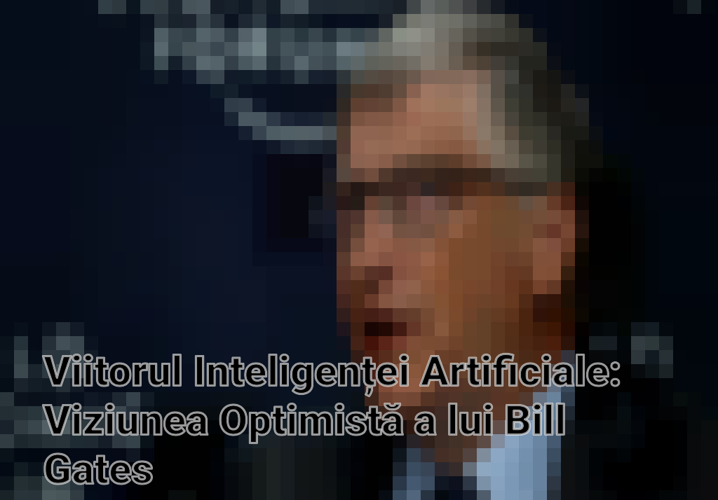 Viitorul Inteligenței Artificiale: Viziunea Optimistă a lui Bill Gates Imagini