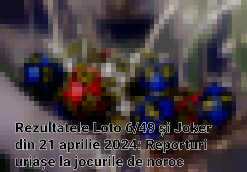 Rezultatele Loto 6/49 și Joker din 21 aprilie 2024: Reporturi uriașe la jocurile de noroc Imagini