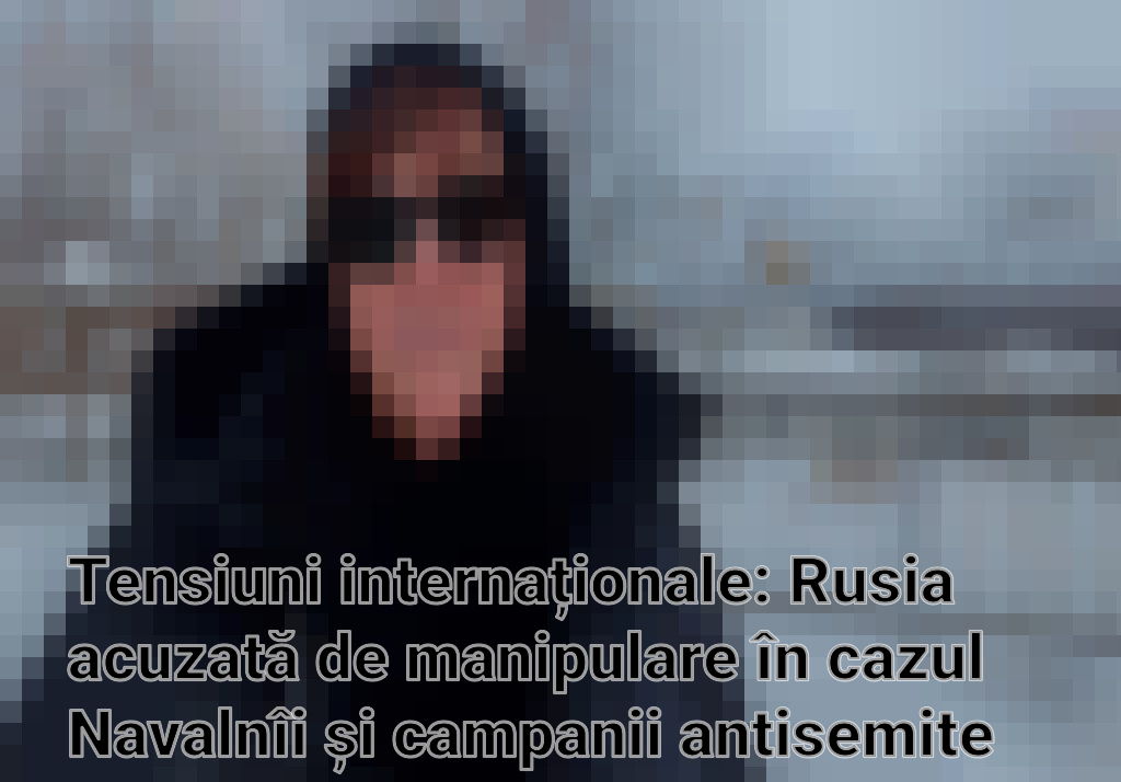 Tensiuni internaționale: Rusia acuzată de manipulare în cazul Navalnîi și campanii antisemite în Franța
