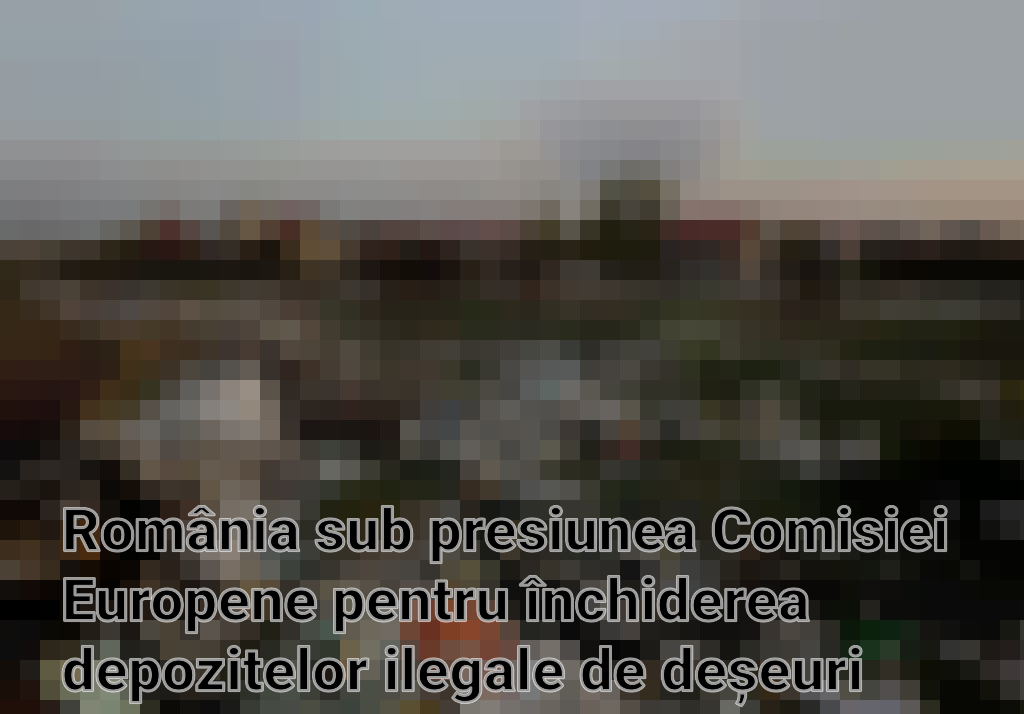 România sub presiunea Comisiei Europene pentru închiderea depozitelor ilegale de deșeuri