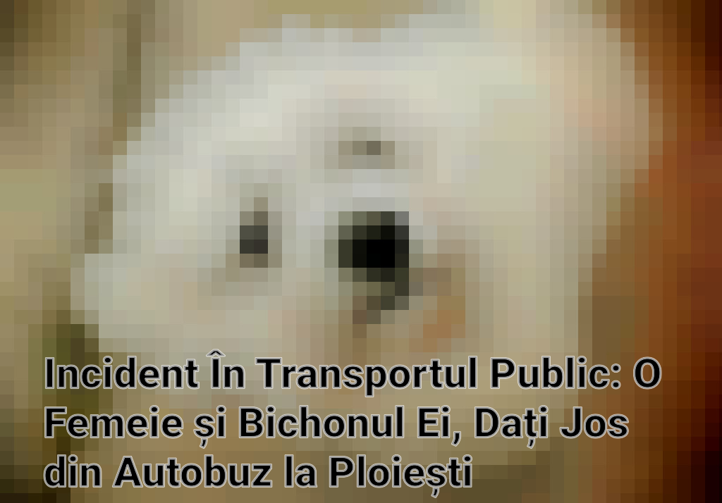 Incident În Transportul Public: O Femeie și Bichonul Ei, Dați Jos din Autobuz la Ploiești