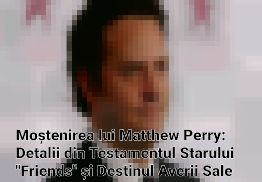 Moștenirea lui Matthew Perry: Detalii din Testamentul Starului "Friends" și Destinul Averii Sale Imagini