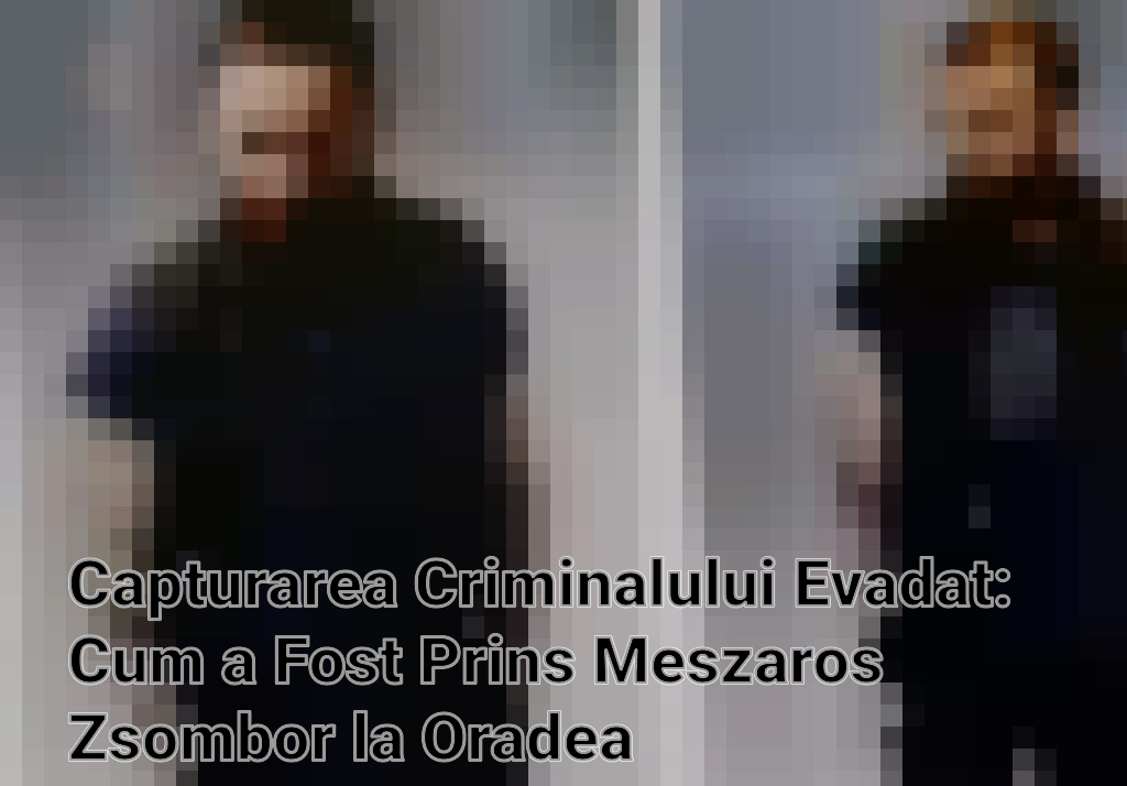 Capturarea Criminalului Evadat: Cum a Fost Prins Meszaros Zsombor la Oradea