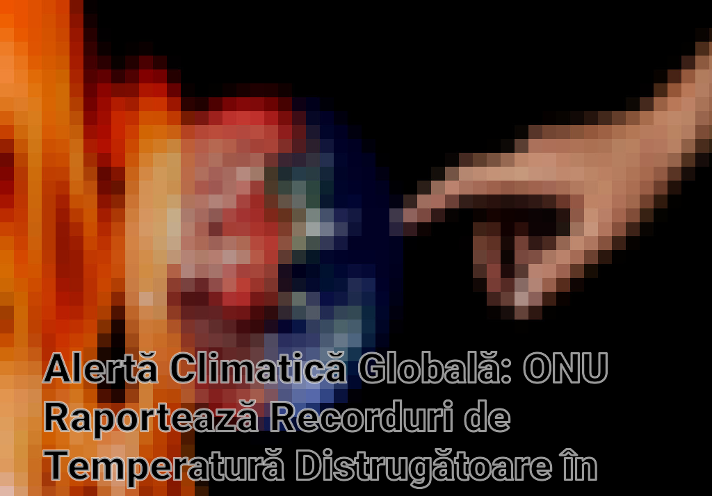 Alertă Climatică Globală: ONU Raportează Recorduri de Temperatură Distrugătoare în 2023