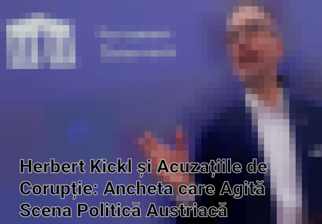Herbert Kickl și Acuzațiile de Corupție: Ancheta care Agită Scena Politică Austriacă