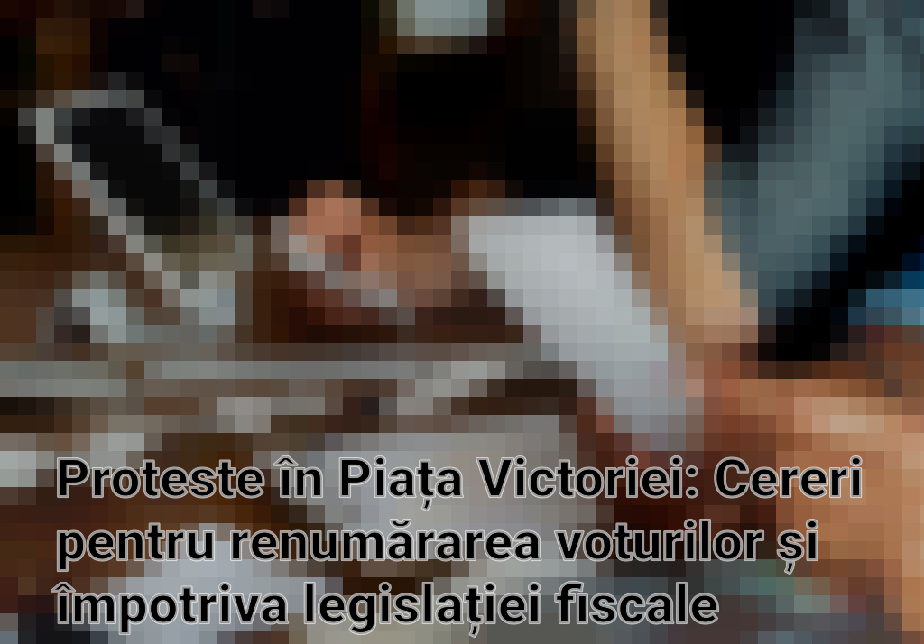 Proteste în Piața Victoriei: Cereri pentru renumărarea voturilor și împotriva legislației fiscale