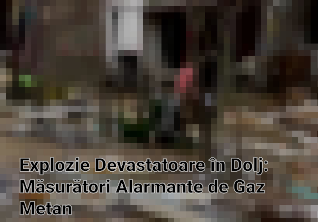 Explozie Devastatoare în Dolj: Măsurători Alarmante de Gaz Metan Imagini