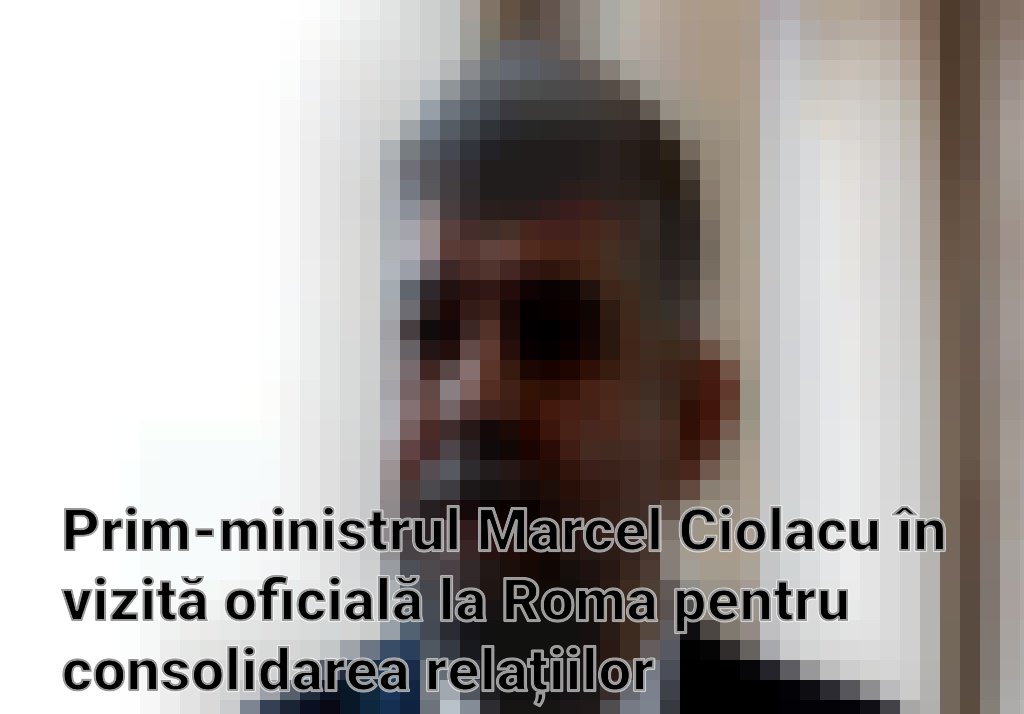 Prim-ministrul Marcel Ciolacu în vizită oficială la Roma pentru consolidarea relațiilor româno-italiene Imagini