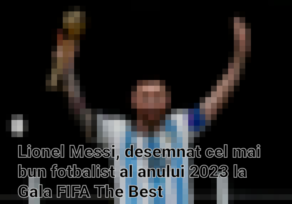 Lionel Messi, desemnat cel mai bun fotbalist al anului 2023 la Gala FIFA The Best Imagini