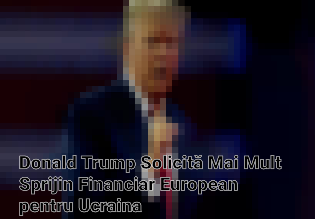 Donald Trump Solicită Mai Mult Sprijin Financiar European pentru Ucraina Imagini