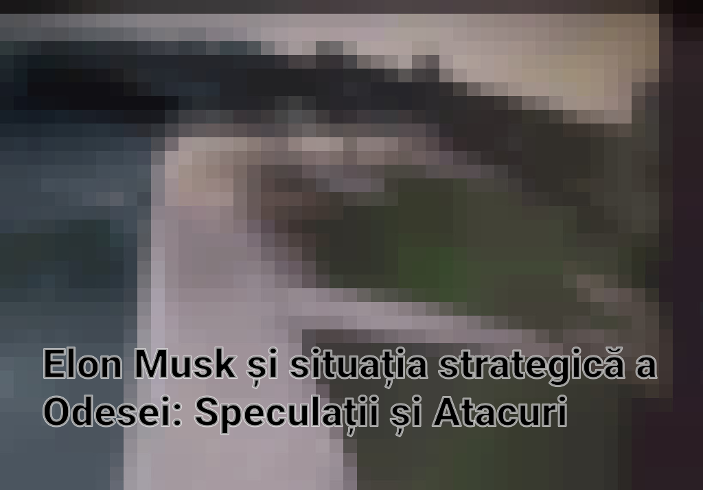 Elon Musk și situația strategică a Odesei: Speculații și Atacuri Imagini