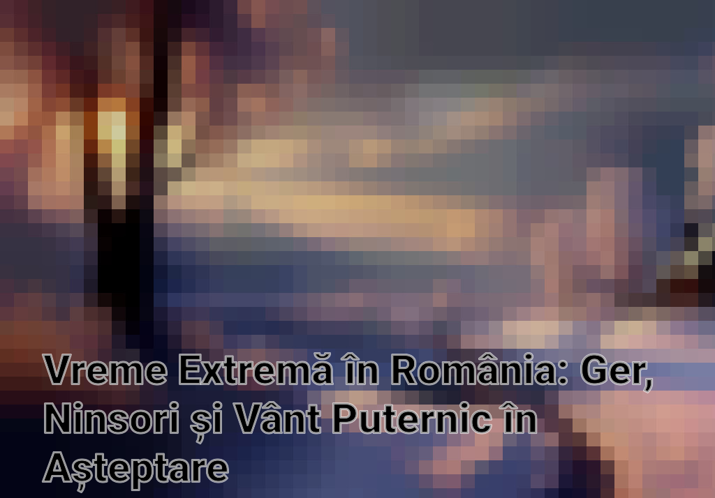 Vreme Extremă în România: Ger, Ninsori și Vânt Puternic în Așteptare Imagini
