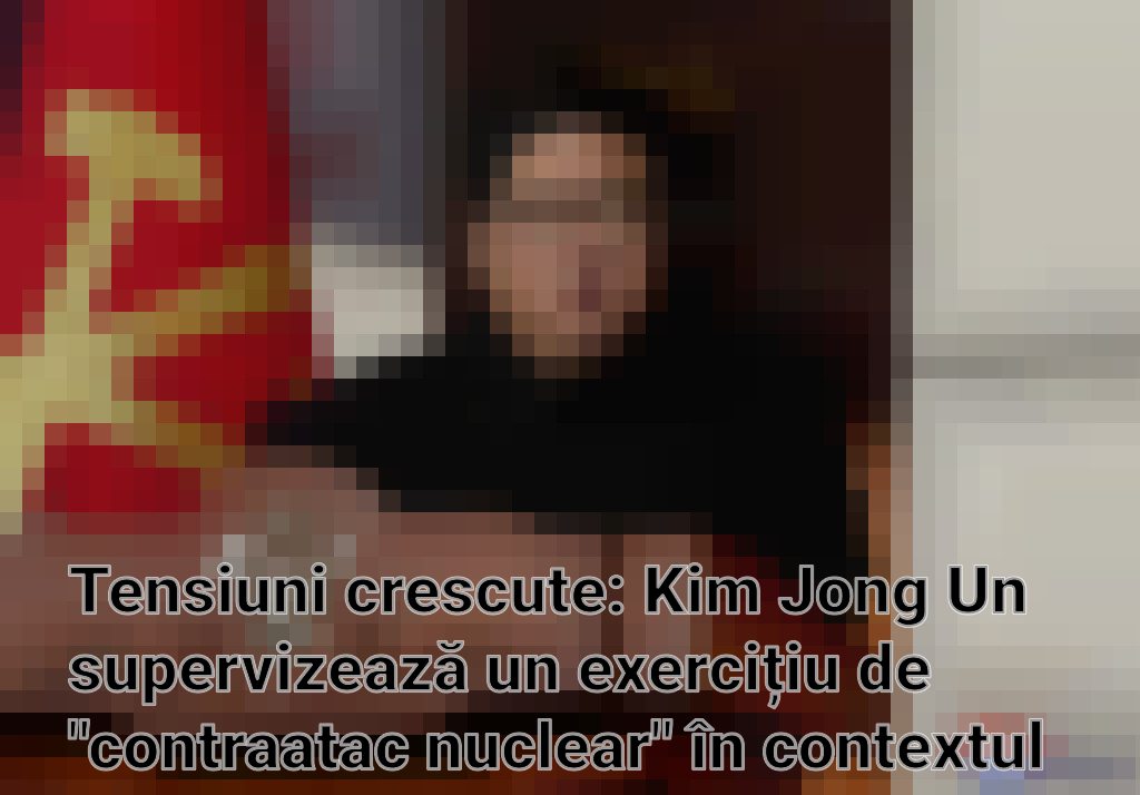 Tensiuni crescute: Kim Jong Un supervizează un exercițiu de "contraatac nuclear" în contextul exercițiilor militare americano-sud-coreene Imagini