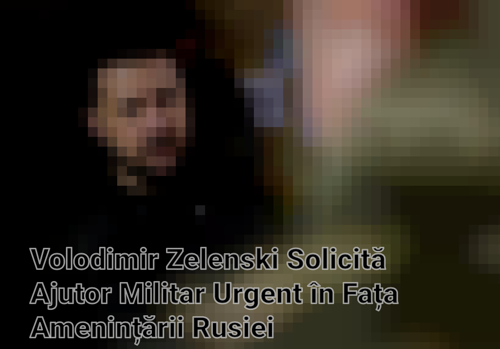 Volodimir Zelenski Solicită Ajutor Militar Urgent în Fața Amenințării Rusiei Imagini