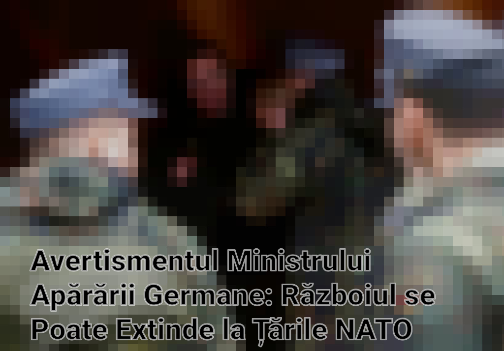 Avertismentul Ministrului Apărării Germane: Războiul se Poate Extinde la Țările NATO