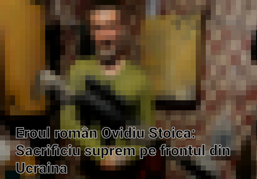 Eroul român Ovidiu Stoica: Sacrificiu suprem pe frontul din Ucraina