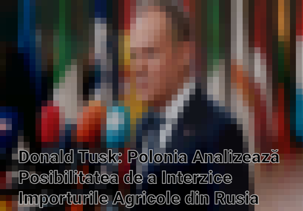 Donald Tusk: Polonia Analizează Posibilitatea de a Interzice Importurile Agricole din Rusia
