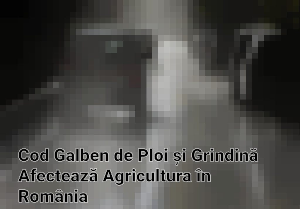 Cod Galben de Ploi și Grindină Afectează Agricultura în România