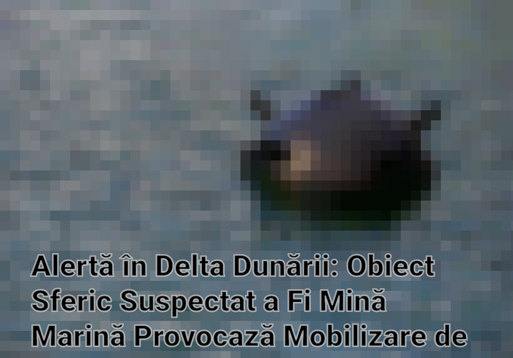 Alertă în Delta Dunării: Obiect Sferic Suspectat a Fi Mină Marină Provocază Mobilizare de Urgență