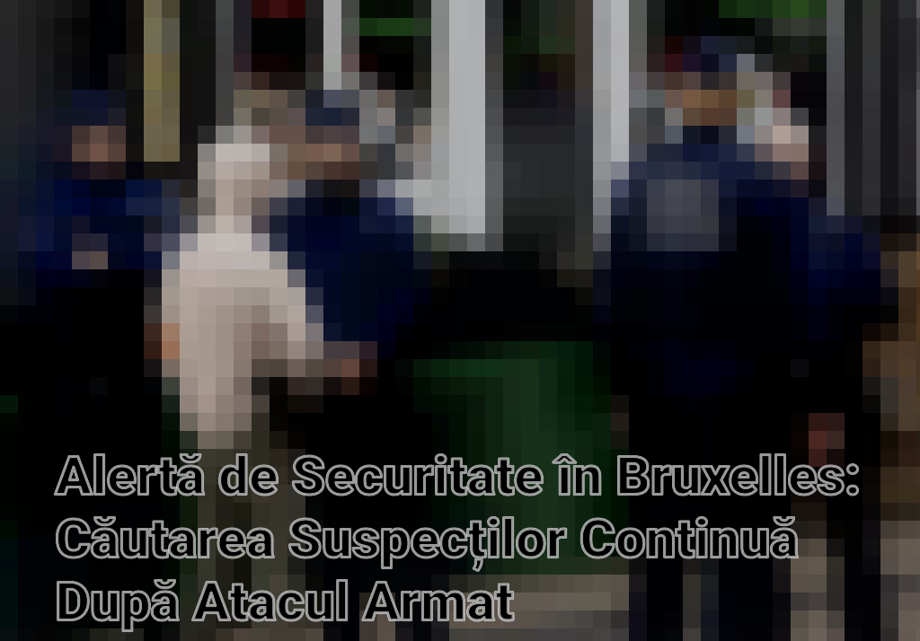 Alertă de Securitate în Bruxelles: Căutarea Suspecților Continuă După Atacul Armat