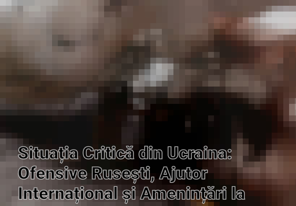 Situația Critică din Ucraina: Ofensive Rusești, Ajutor Internațional și Amenințări la Securitate