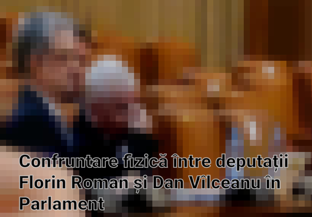 Confruntare fizică între deputații Florin Roman și Dan Vîlceanu în Parlament Imagini