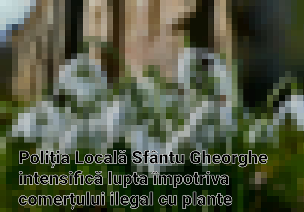 Poliția Locală Sfântu Gheorghe intensifică lupta împotriva comerțului ilegal cu plante protejate