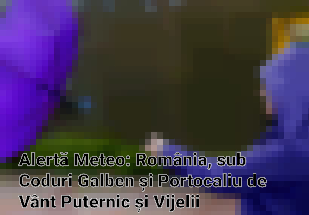Alertă Meteo: România, sub Coduri Galben și Portocaliu de Vânt Puternic și Vijelii