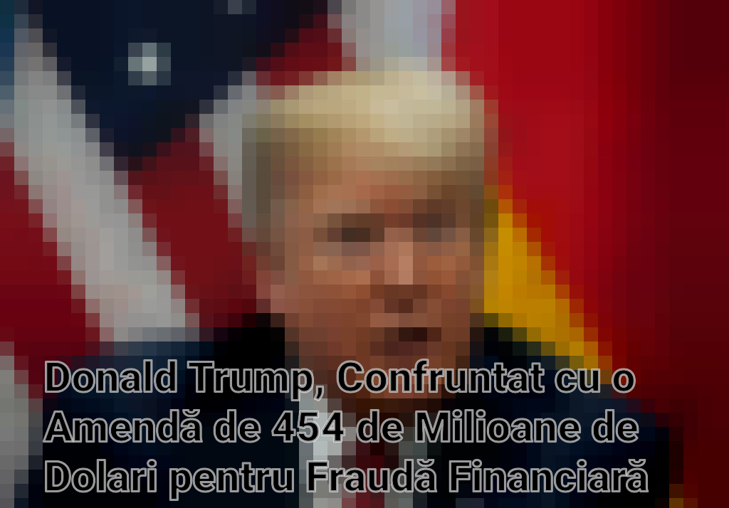 Donald Trump, Confruntat cu o Amendă de 454 de Milioane de Dolari pentru Fraudă Financiară