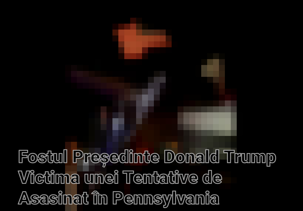 Fostul Președinte Donald Trump Victima unei Tentative de Asasinat în Pennsylvania Imagini