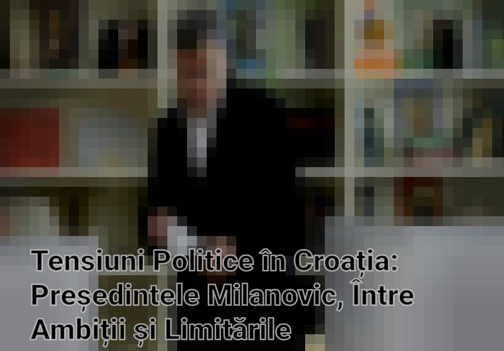 Tensiuni Politice în Croația: Președintele Milanovic, Între Ambiții și Limitările Constituționale Imagini
