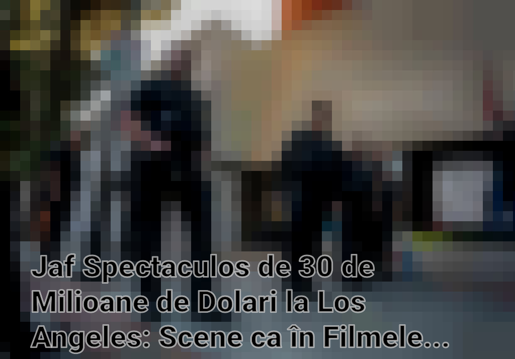 Jaf Spectaculos de 30 de Milioane de Dolari la Los Angeles: Scene ca în Filmele de Acțiune Imagini