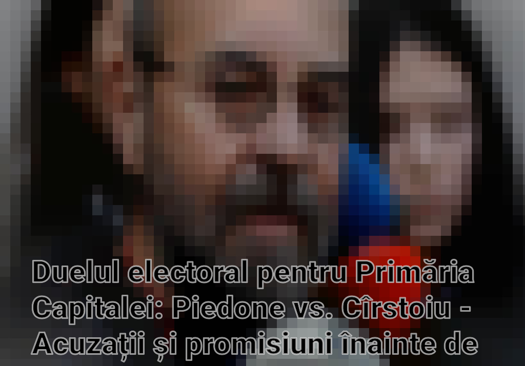 Duelul electoral pentru Primăria Capitalei: Piedone vs. Cîrstoiu - Acuzații și promisiuni înainte de alegeri Imagini
