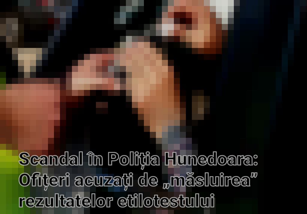 Scandal în Poliția Hunedoara: Ofițeri acuzați de „măsluirea” rezultatelor etilotestului