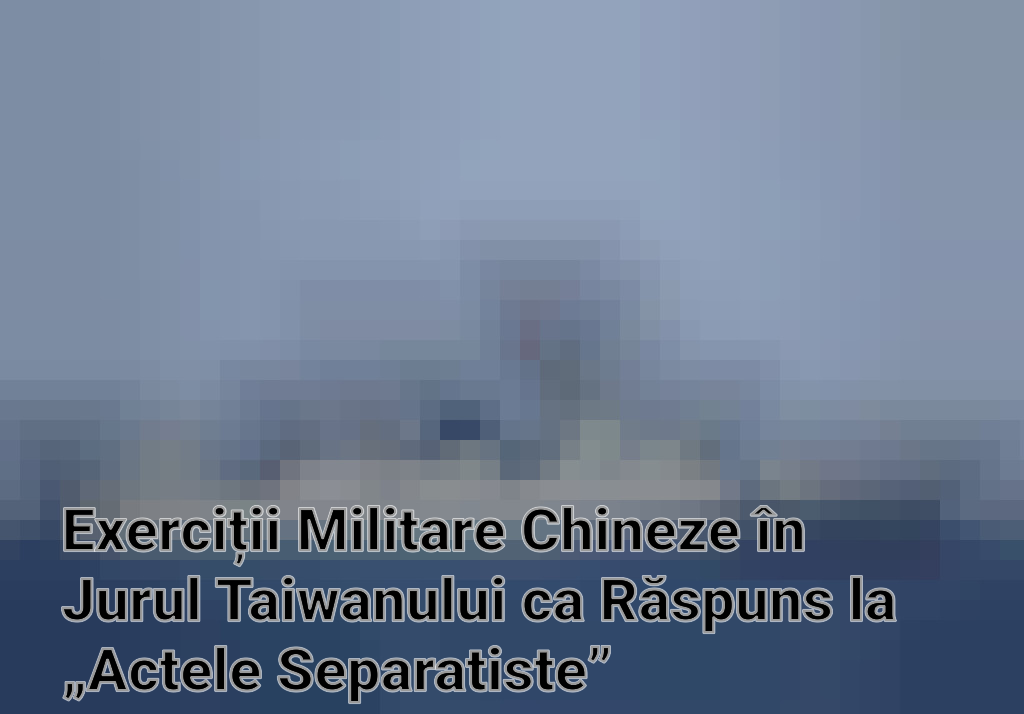 Exerciții Militare Chineze în Jurul Taiwanului ca Răspuns la „Actele Separatiste”