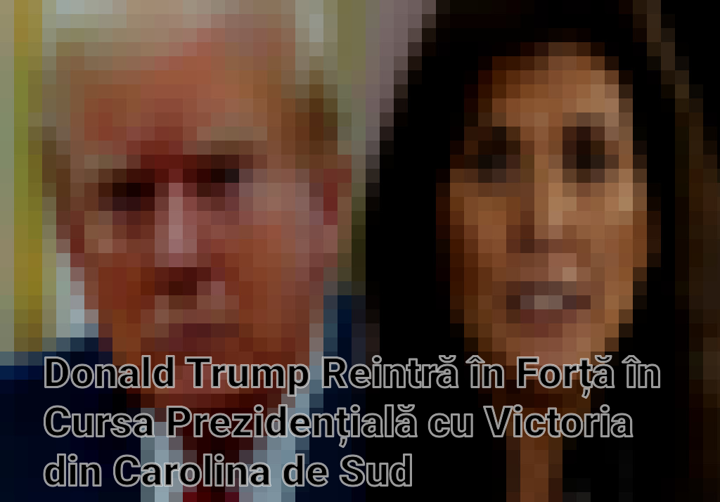 Donald Trump Reintră în Forță în Cursa Prezidențială cu Victoria din Carolina de Sud