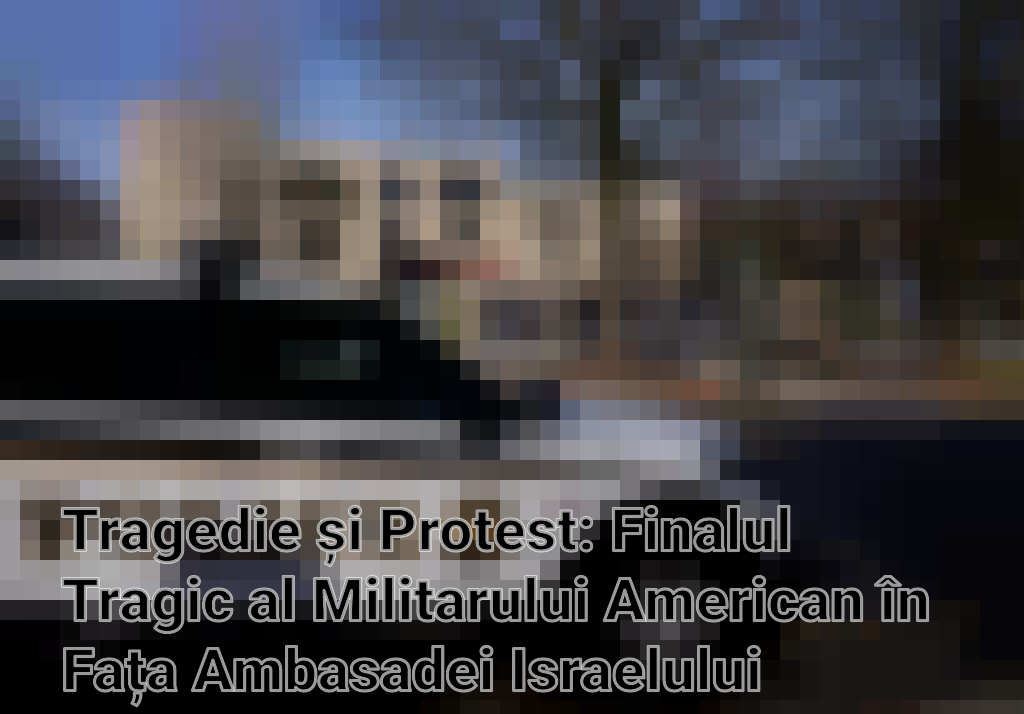 Tragedie și Protest: Finalul Tragic al Militarului American în Fața Ambasadei Israelului Imagini