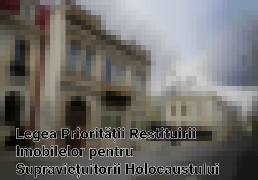 Legea Priorității Restituirii Imobilelor pentru Supraviețuitorii Holocaustului Promulgată de Președintele Iohannis Imagini