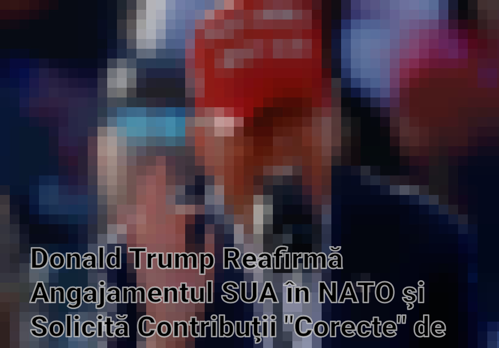Donald Trump Reafirmă Angajamentul SUA în NATO şi Solicită Contribuţii "Corecte" de la Aliaţii Europeni Imagini