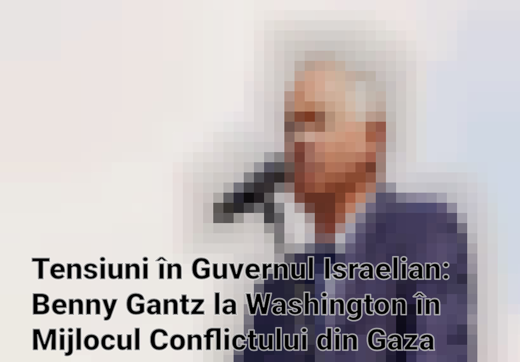 Tensiuni în Guvernul Israelian: Benny Gantz la Washington în Mijlocul Conflictului din Gaza